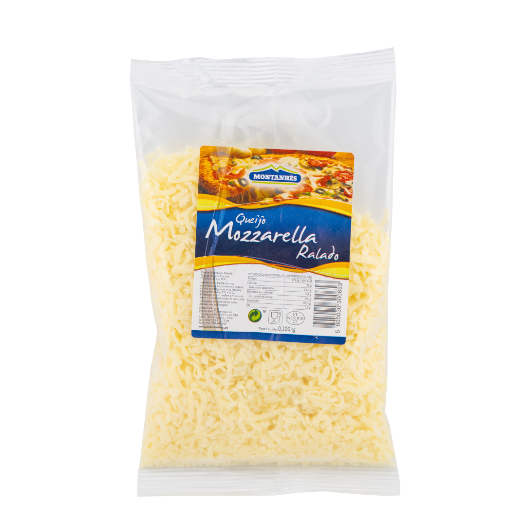 Queijo Mozzarella Montanhês Ralado 200gr