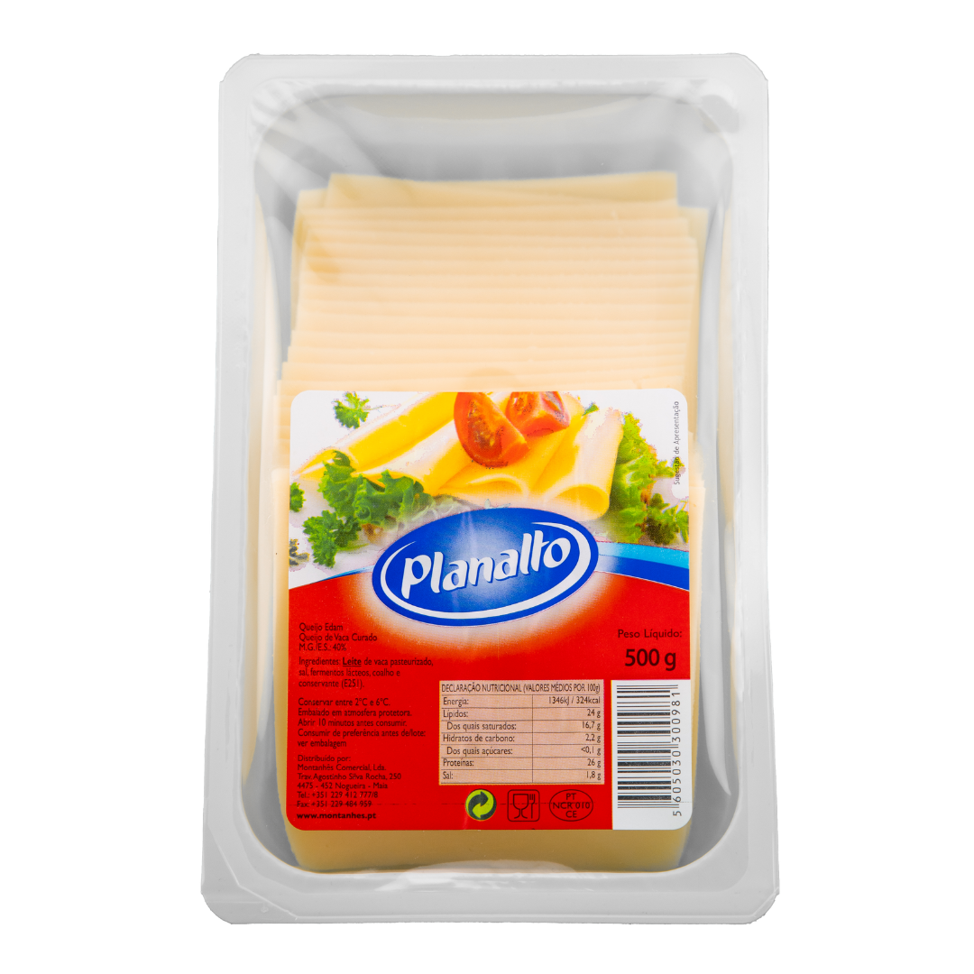 Queijo Fatias Edam Planalto 500G