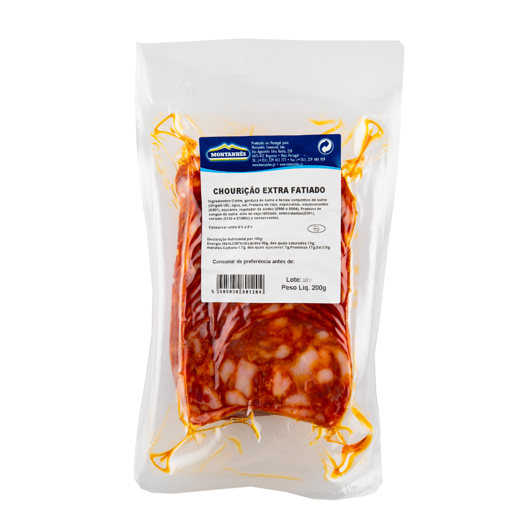 Chourição Montanhês Fatiado 200gr