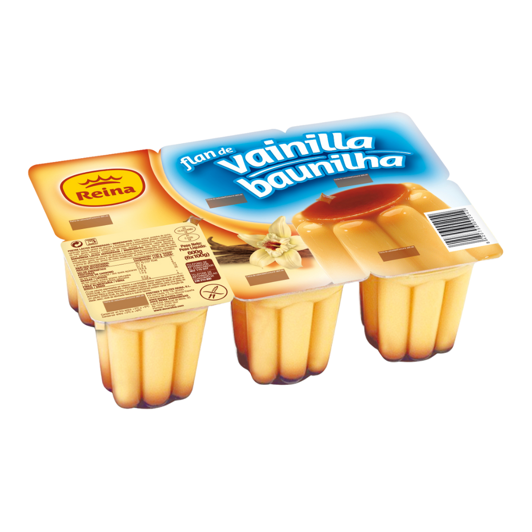 Pudim Flan Baunilha Reina 6x100g