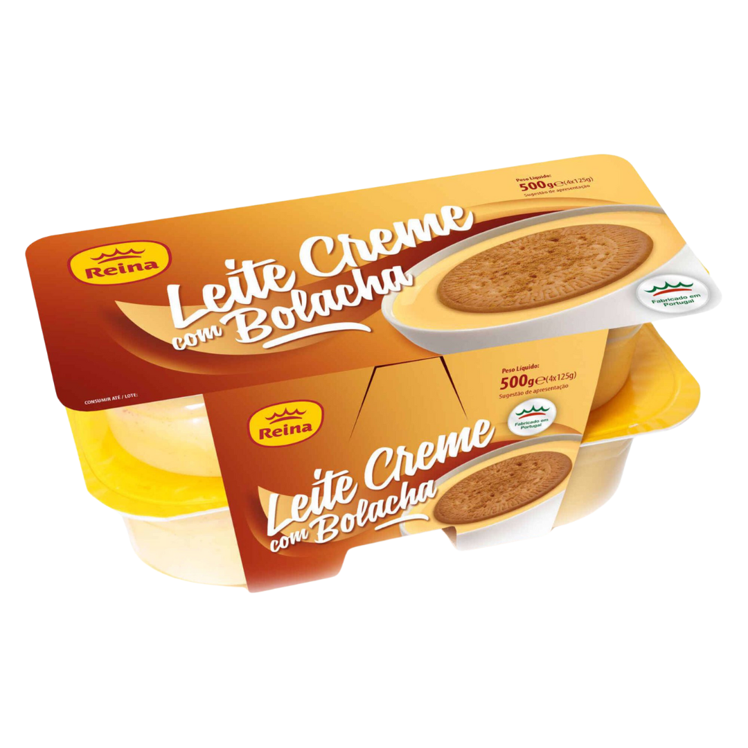 Leite Creme com Bolacha Reina 4x125g