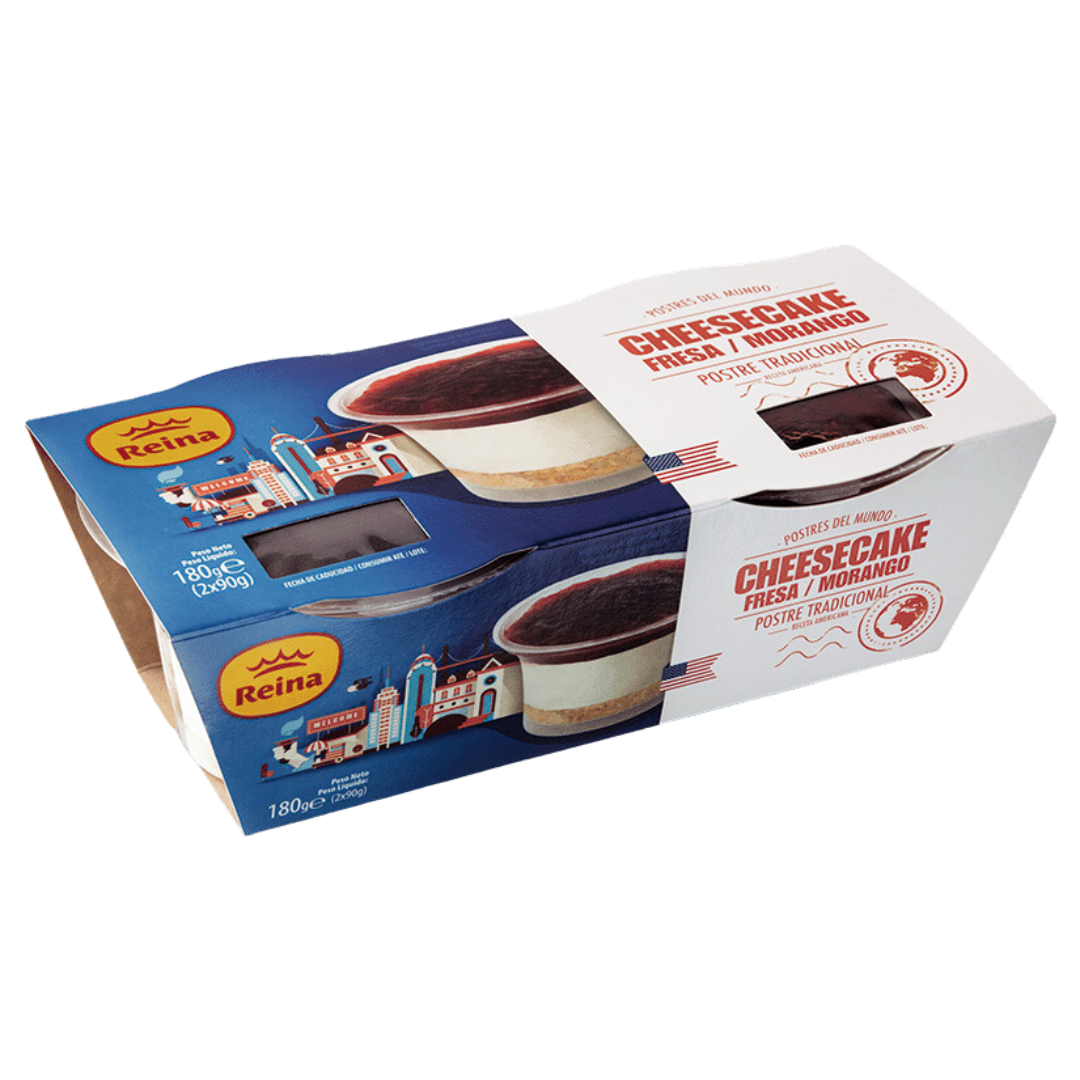 Cheesecake Morango Reina 2x90g