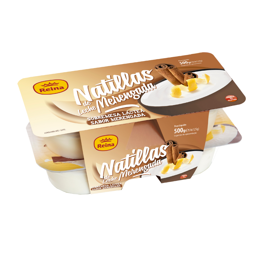 Natilhas de Leite Merengada 4x125g