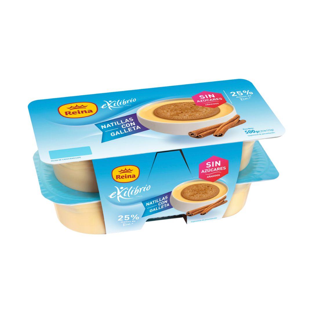 Natilhas com Bolacha Equilíbrio Reina 4x125g