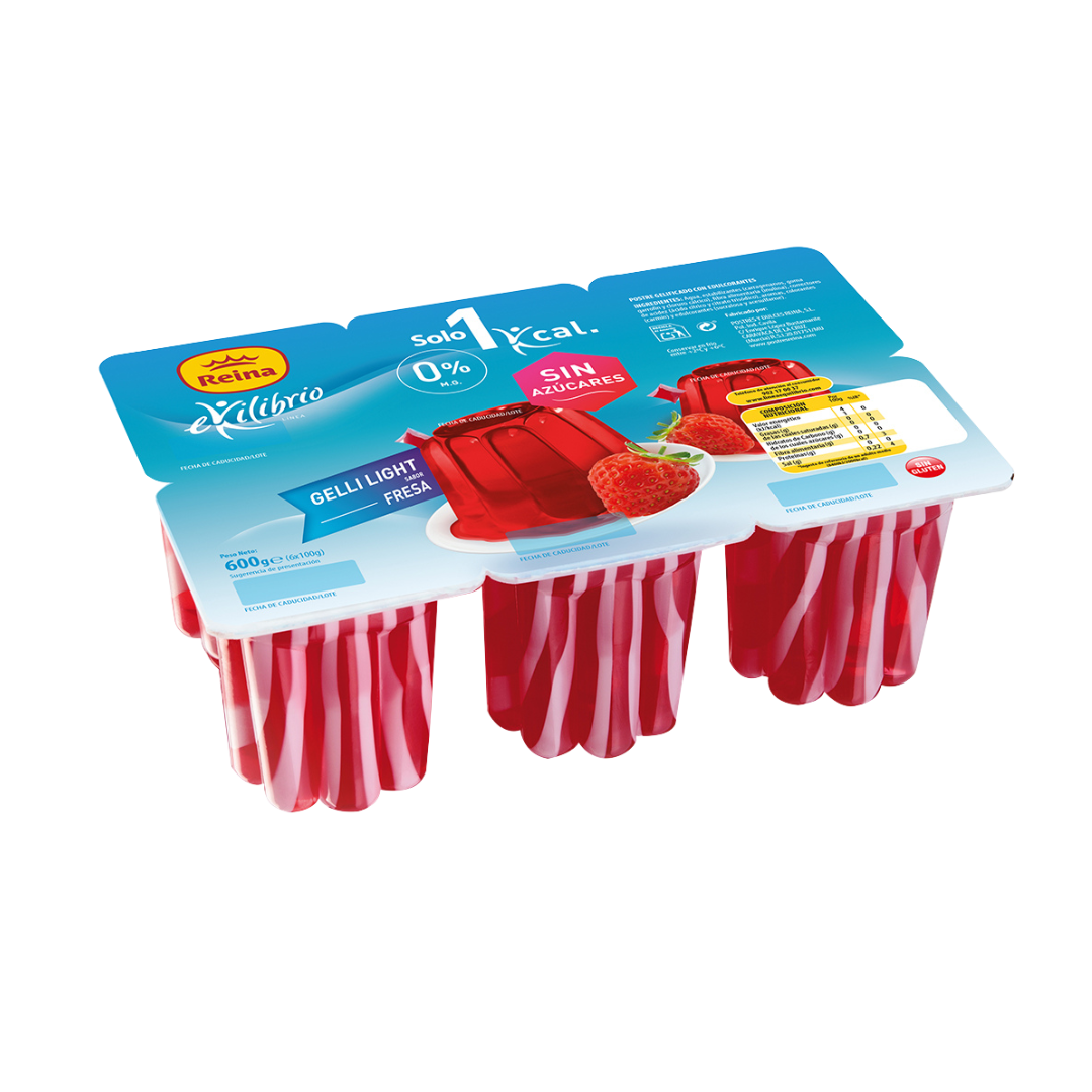 Gelli Light Equilibrio Morango 6x100g