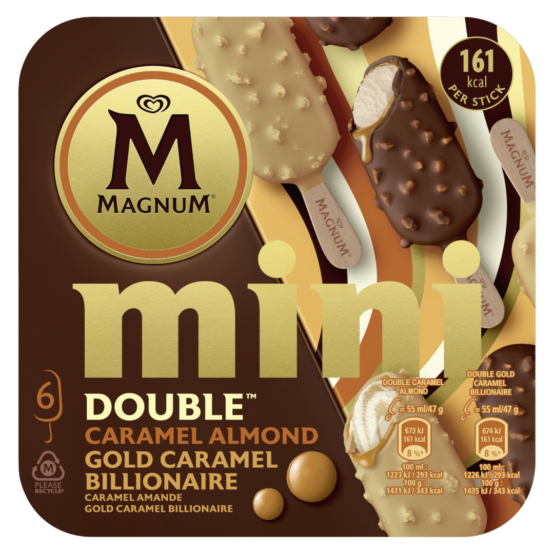 Magnum Mini Double Caramel Almonds Billionaire 6mp