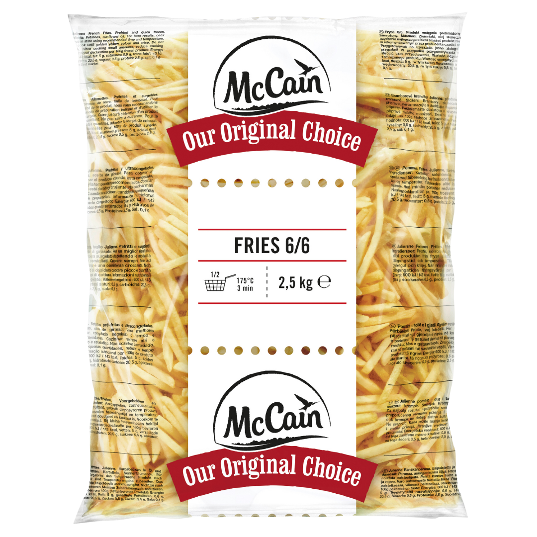Batatas Pré-fritas Ultracongeladas McCain 2