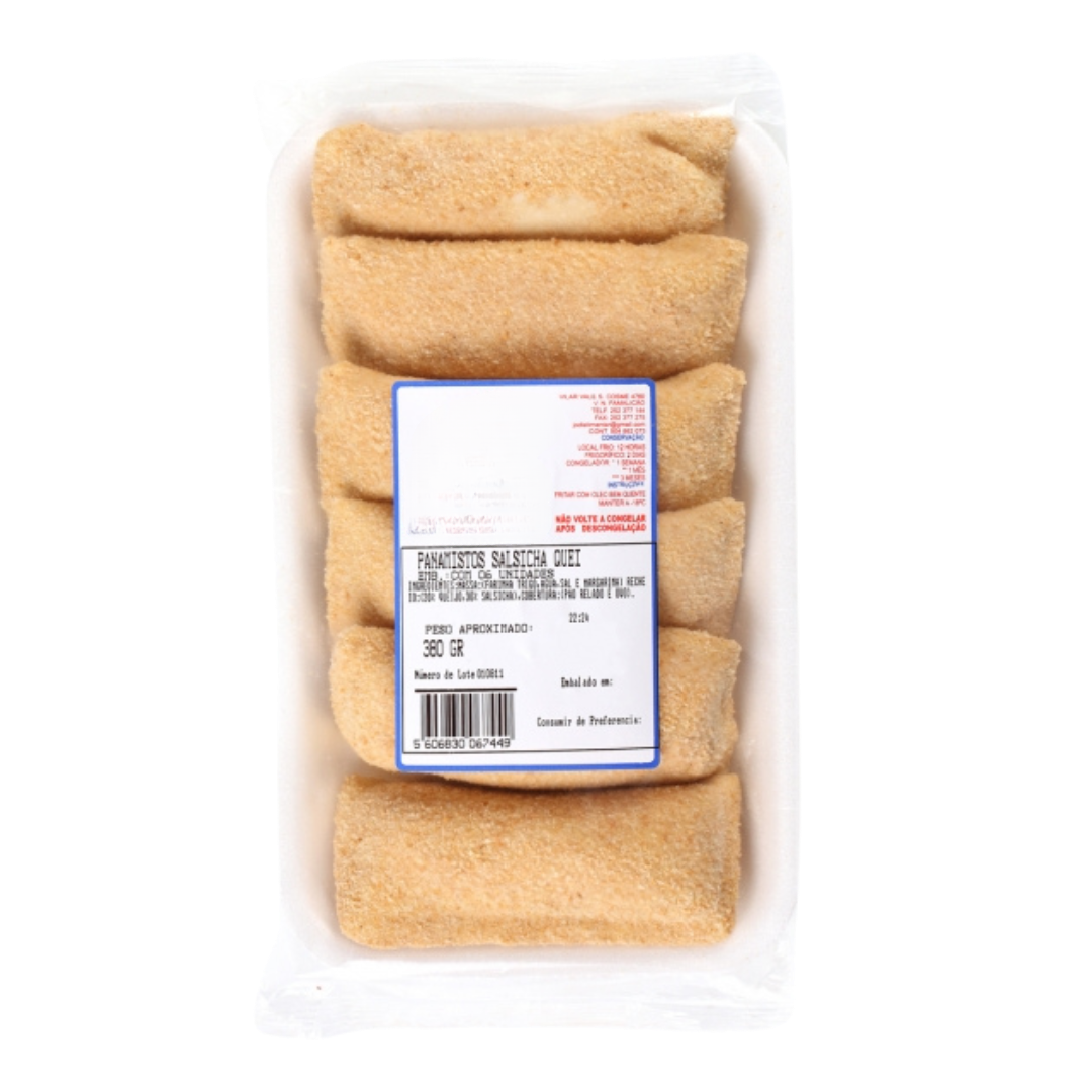 Panamistos de Queijo/Salsicha (cuvete c/ 6un)